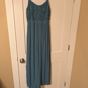 Beautiful Slate Blue Maxi Dress